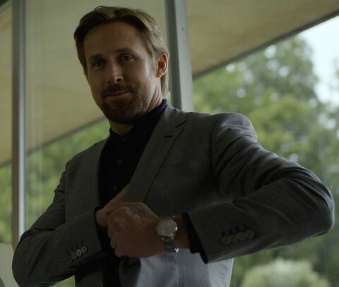 Ryan Gosling as Six with the TAG Heuer Carrera Calibre 5 in The Gray Man (2022)