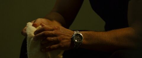 Matt Damon as Jason Bourne with the TAG Heuer Link Chronograph in The Bourne Ultimatum (2007)