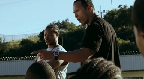 Dwayne Johnson as Sean Porter with the Panerai Luminor Submersible in Gridiron Gang (2006)