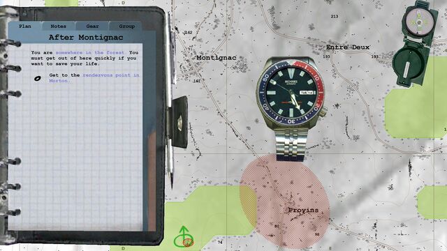 as Player character (HUD watch) with the Seiko 6309 in Operation Flashpoint: Cold War Crisis (2001)
