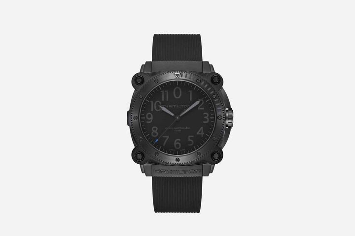 Hamilton Khaki Navy BeLOWZERO Tenet limited edition with blue-tipped seconds hand