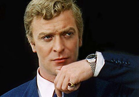Michael Caine as Alfie Elkins with the Omega Seamaster in Alfie (1966)