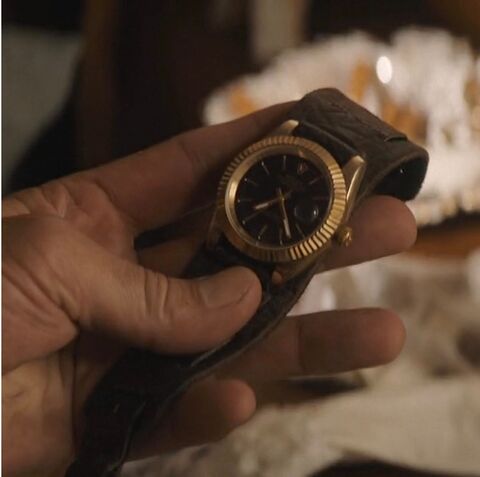 Josh Holloway as Jim Ellis with the Rolex Datejust 16018 in Duster (2025)
