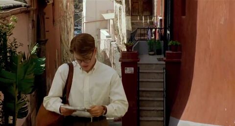 Matt Damon as Tom Ripley with the Hamilton Ardmore in The Talented Mr. Ripley (1999)