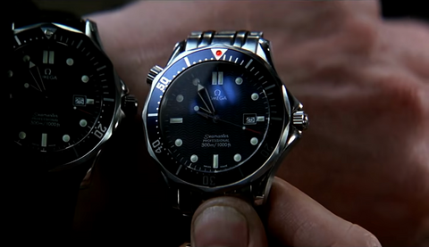 Sean Bean as Alec Trevelyan with the Omega Seamaster Professional 300M 2541.80 in GoldenEye (1995)