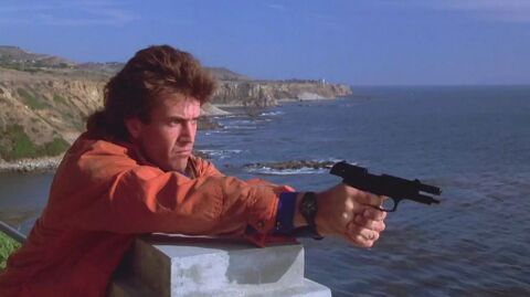 Mel Gibson as Martin Riggs with the TAG Heuer Formula 1 in Lethal Weapon 2 (1989)