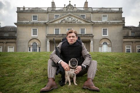 Taron Egerton as Gary "Eggsy" Unwin with the Bremont Kingsman Special Edition DLC in Kingsman: The Secret Service (2014)