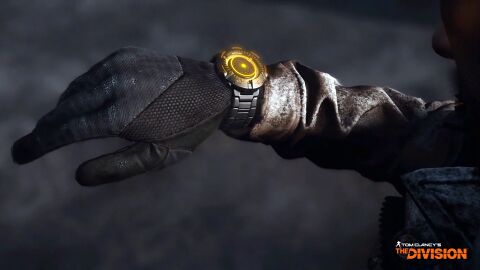 The wearer as Division agent (player character) with the Idea Planet SHD Agent Watch Replica in Tom Clancy's The Division (2016)