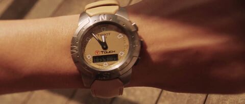 Angelina Jolie as Jane Smith with the Tissot T-Touch in Mr. & Mrs. Smith (2005)