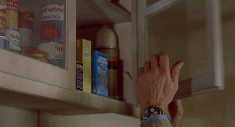 Charles Bronson as Arthur Bishop with the Heuer Autavia 2446C in The Mechanic (1972)
