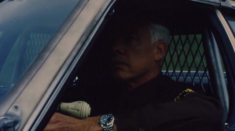 Lee Marvin as Sheriff Track Bascomb with the Rolex Datejust in The Klansman (1974)