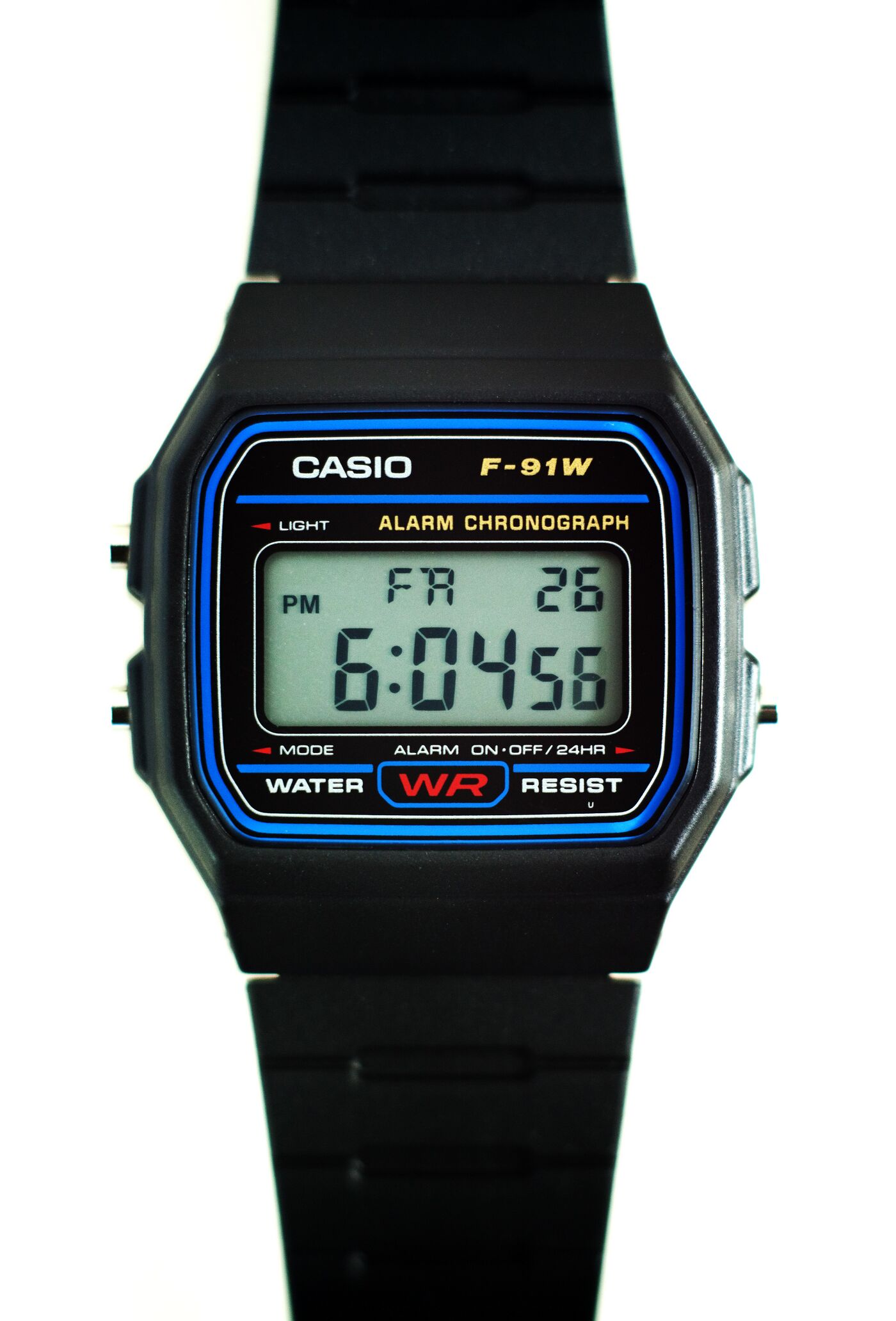 Casio F-91W digital wristwatch