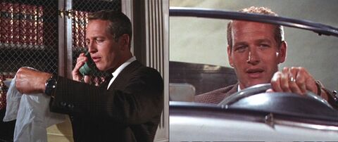 Paul Newman as Lew Harper with the Waltham Bathyscape Diver in Harper (1966)