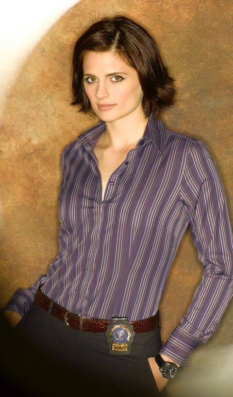 Stana Katic as Kate Beckett with the Omega Speedmaster Professional in Castle (2009)