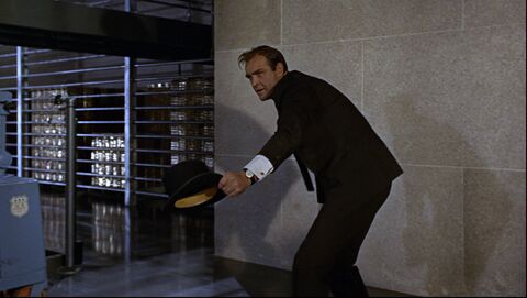 Sean Connery as James Bond with the Gruen Precision 510 in Goldfinger (1964)