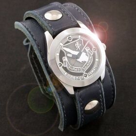Red Monkey Space Battleship Yamato 2199 BBY-01 Air Corps Emblem Watch