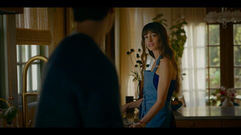 Anne Hathaway as Solene Marchand with the IWC Da Vinci Automatic Moon Phase 36 IW459308 in The Idea Of You (2024)