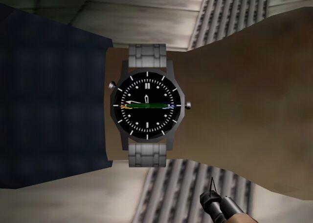 Pierce Brosnanas James Bond with the Omega Seamaster Professional 300M in GoldenEye 007 (1997)