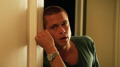 Brad Pitt as Rusty Ryan with the Rolex Day-Date 118366 in Ocean's Twelve (2004)