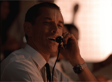 Scott Glenn as Alan Shepard with the Omega Speedmaster Professional in The Right Stuff (1983)
