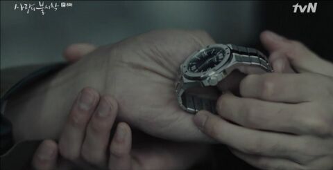 Hyun Bin as Ri Jeong-hyeok with the Chopard Alpine Eagle in Crash Landing on You (2019)