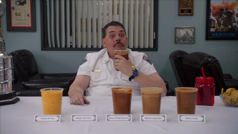 Kevin Heffernan as Chief Terry McConky with the Seiko Turtle in Tacoma FD (2019)
