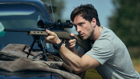 Aaron Taylor-Johnson as Major Will Tranter with the Casio G-Shock GA-B001-1A in Fuze (2025)