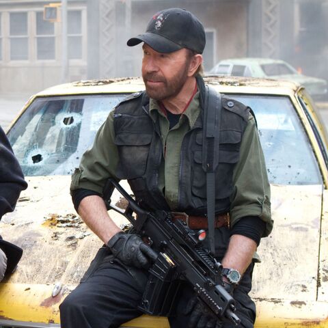 Chuck Norris as Booker with the Timex Ironman T5E261 in The Expendables 2 (2012)