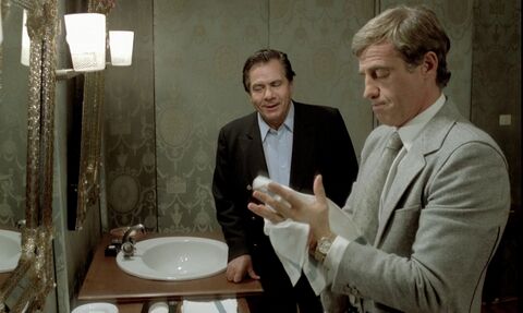 Jean-Paul Belmondo as Alexandre Dupré with the Rolex Day-Date in Le Guignolo (1980)