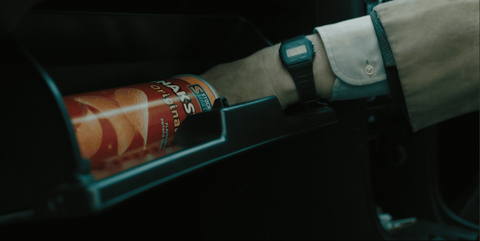 Gary Oldman as Jackson Lamb with the Casio (unidentified model) in Slow Horses (2022)