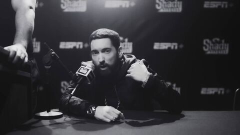 Eminem as Himself with the Casio G-Shock GM-110G-1A9 in Higher (2021)