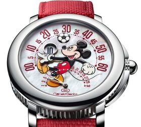Gérald Genta Arena Bi-Retrograde Playing Football Mickey Mouse Disney