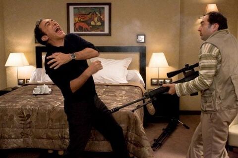 Richard Berry as Ralph Milan with the Guy Ellia Time Space in L'Emmerdeur (2008)
