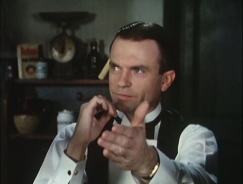 Sam Neill as Sidney Reilly with the Cartier Tank in Reilly: Ace of Spies (1983)
