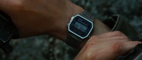 James McAvoy as Wesley Gibson with the Casio A168W-1 in Wanted (2008)