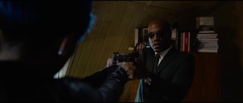 Yahya Abdul-Mateen II as Morpheus with the Hamilton Intra-Matic Auto Chrono in The Matrix Resurrections (2021)