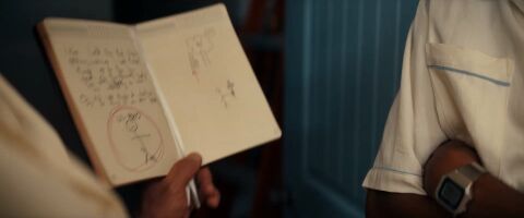 Travis Bennett as Perry with the Casio B650WD-1A in California King (2025)