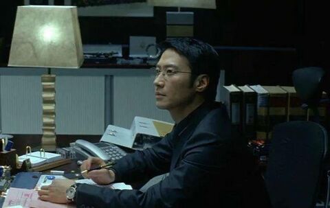 Leon Lai as Superintendent Yeung Kam-wing with the Chronoswiss Lunar in Infernal Affairs III (2003)