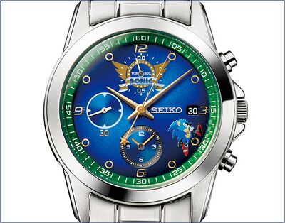 Product view of Seiko Sonic the Hedgehog 30th Anniversary Watch