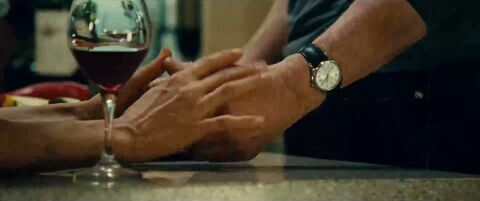 Liam Neeson as Bryan Mills with the Bryan Mills' steel watch in Taken 3 (2015)