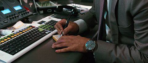 Shia LaBeouf as Jacob Moore with the IWC Portugieser Perpetual Calendar in Wall Street: Money Never Sleeps (2010)