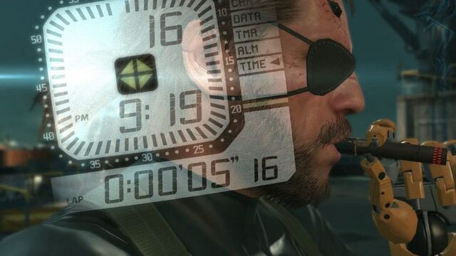 Kiefer Sutherlandas Venom Snake with the Seiko G757 in Metal Gear Solid V: The Phantom Pain (2015)