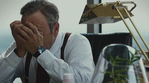 Kevin Spacey as Sam Rogers with the IWC Portugieser Chronograph in Margin Call (2011)
