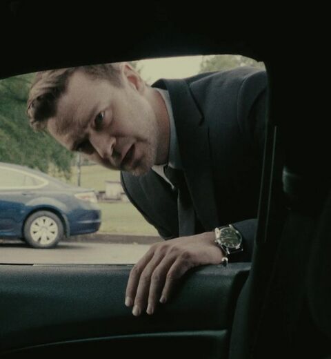 Justin Timberlake as Will Grady with the Omega Seamaster Aqua Terra in Reptile (2023)
