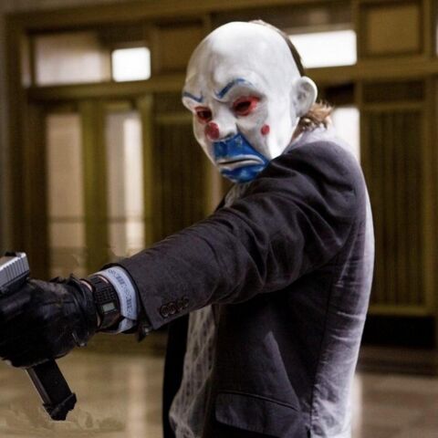 Heath Ledger as Joker with the Casio CA-53W-1 in The Dark Knight (2008)