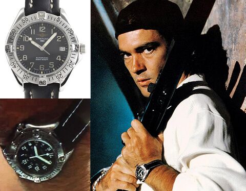 Antonio Banderas as Miguel Bain with the Breitling Colt in Assassins (1995)