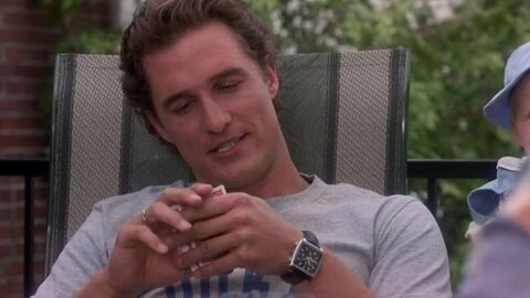 Matthew McConaughey as Ben Barry with the TAG Heuer Monaco in How to Lose a Guy in 10 Days (2003)
