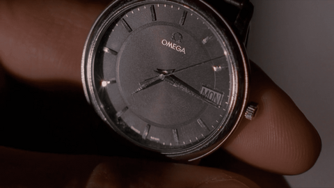 David Duchovny as Fox Mulder with the Omega De Ville Prestige in The X-Files (1993)