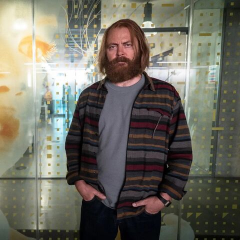 Nick Offerman as Forest with the Casio F91WM-9A in Devs (2020)