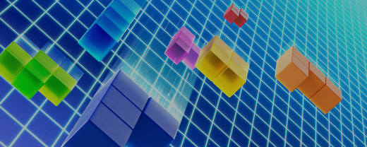Lead artwork for Tetris (1984)
